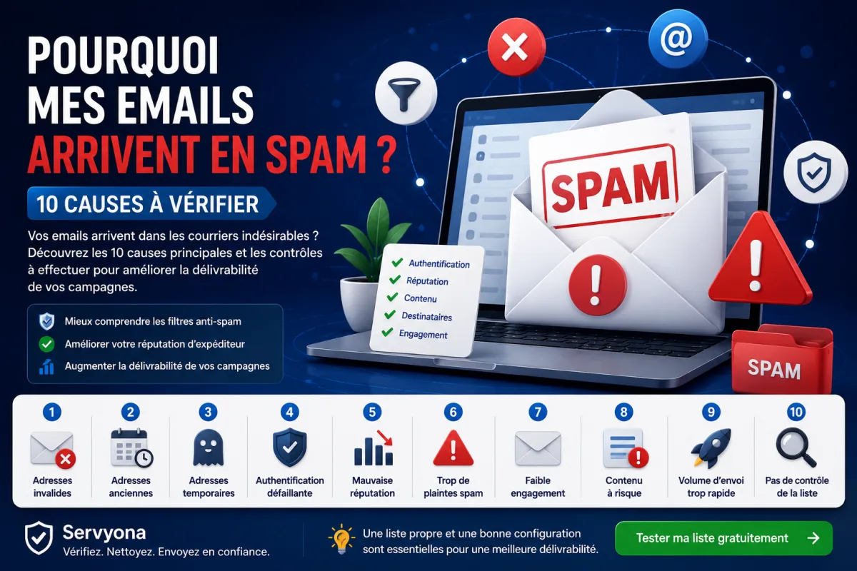 Pourquoi mes emails arrivent en spam : 10 causes à vérifier